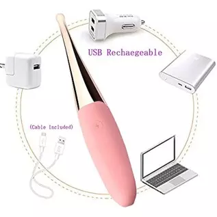 Leseox G-spot Clitoral Stimulation Vibrator, High Frequency Clitoris Nipple G-spot Vibrating Massager with 12 Vibration Modes, R Leseox G-spot Clitoral Stimulation Vibrator, High Frequency Clitoris Nipple G-spot Vibrating Massager with 12 Vibration Modes, R