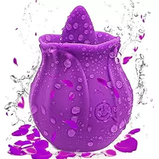 Rose Sex Stimulator for Women, Clitoral Nipple Stimulator-G spot Vibrator with 10 Sucking Modes, Vibrating Personal Massager Ros