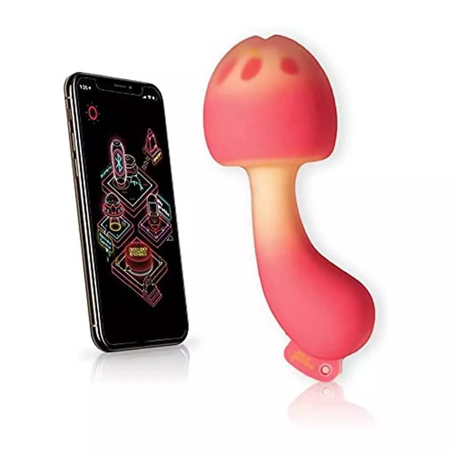 PinkPunch Sunset Mushroom Vibrator, APP Remote Control Bluetooth Stimulator Adult Sex Toys for Women and Couples, Portable with PinkPunch Sunset Mushroom Vibrator, APP Remote Control Bluetooth Stimulator Adult Sex Toys for Women and Couples, Portable with