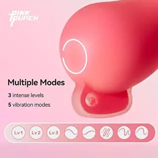 PinkPunch Sunset Mushroom Vibrator, APP Remote Control Bluetooth Stimulator Adult Sex Toys for Women and Couples, Portable with PinkPunch Sunset Mushroom Vibrator, APP Remote Control Bluetooth Stimulator Adult Sex Toys for Women and Couples, Portable with