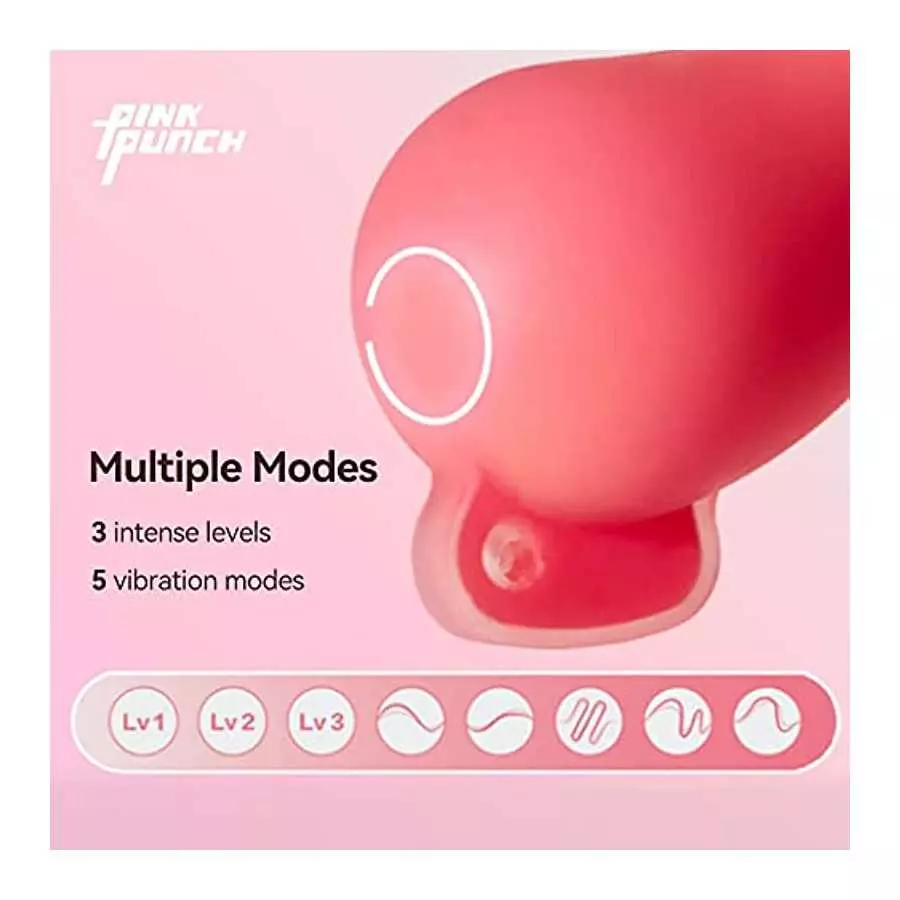 PinkPunch Sunset Mushroom Vibrator, APP Remote Control Bluetooth Stimulator Adult Sex Toys for Women and Couples, Portable with 