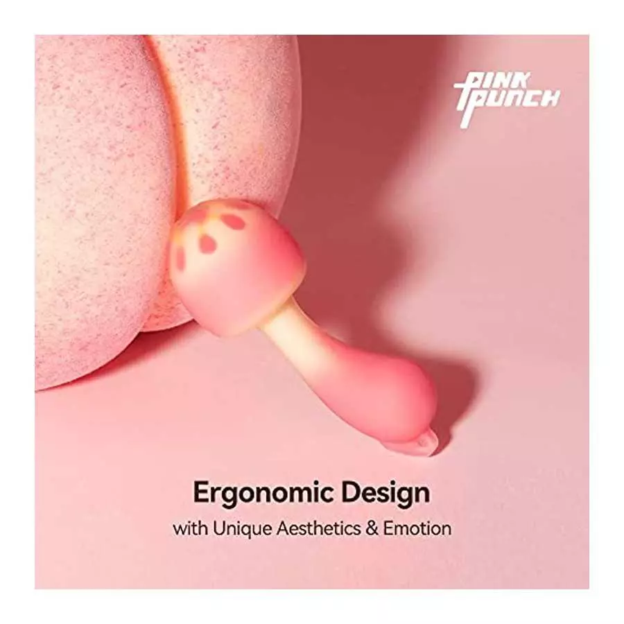 PinkPunch Sunset Mushroom Vibrator, APP Remote Control Bluetooth Stimulator Adult Sex Toys for Women and Couples, Portable with 