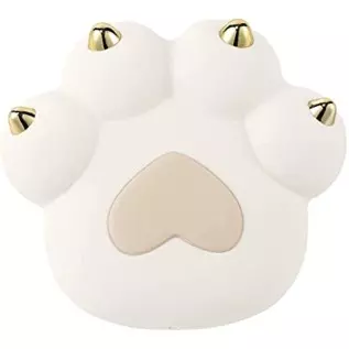 Fantasy Lover Rechargeable Metal Cat Paw Heart-Shaped Clit Vibrator Ultra Soft Powerful Vibrating Massager for Clitoral Vagina a