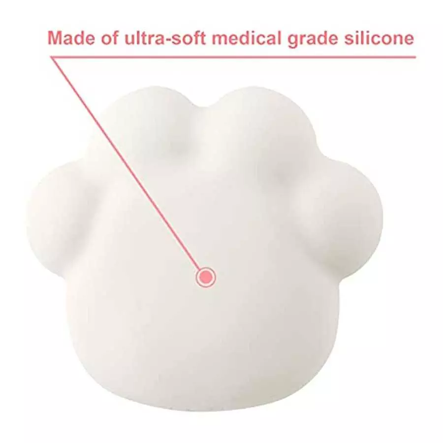 Fantasy Lover Rechargeable Metal Cat Paw Heart-Shaped Clit Vibrator Ultra Soft Powerful Vibrating Massager for Clitoral Vagina a