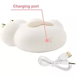 Fantasy Lover Rechargeable Metal Cat Paw Heart-Shaped Clit Vibrator Ultra Soft Powerful Vibrating Massager for Clitoral Vagina a Fantasy Lover Rechargeable Metal Cat Paw Heart-Shaped Clit Vibrator Ultra Soft Powerful Vibrating Massager for Clitoral Vagina a