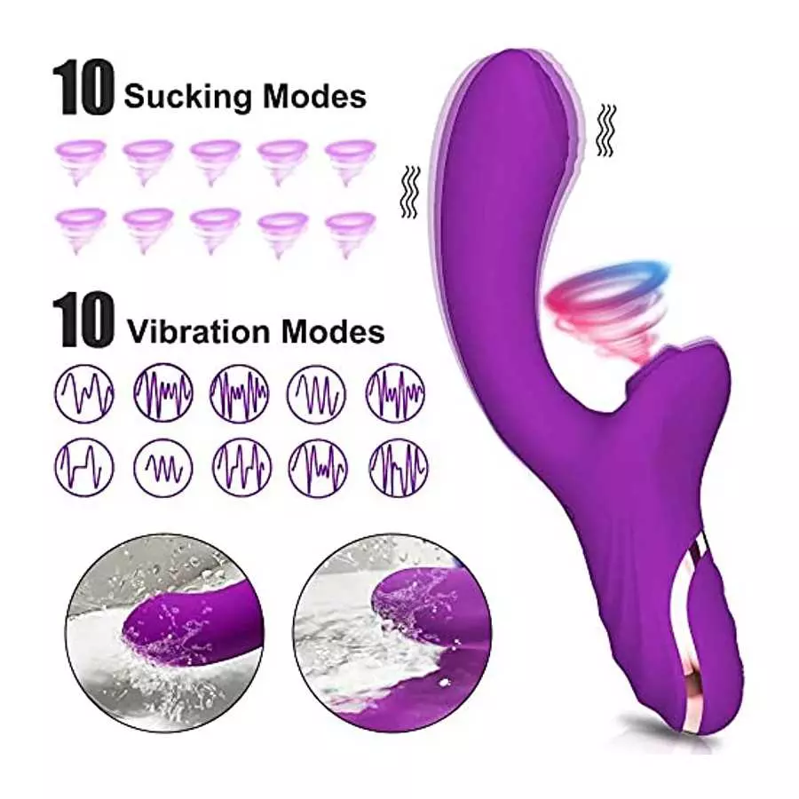 (5-Days DELIVERY) 20 Modes Rabbit Sucking Vibrator for Female Women Clit Clitoris Sucker Vacuum Stimulator Dildo Sex Toys Goods 