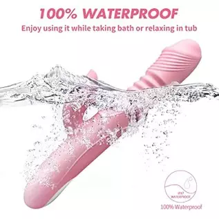 Thrusting Dildo Rabbit Vibrator for Women, Vibrator Adult Sensory Toys G Spot Sex Toy with 3 Telescopic & 10 Vibration Modes, Ad Thrusting Dildo Rabbit Vibrator for Women, Vibrator Adult Sensory Toys G Spot Sex Toy with 3 Telescopic & 10 Vibration Modes, Ad