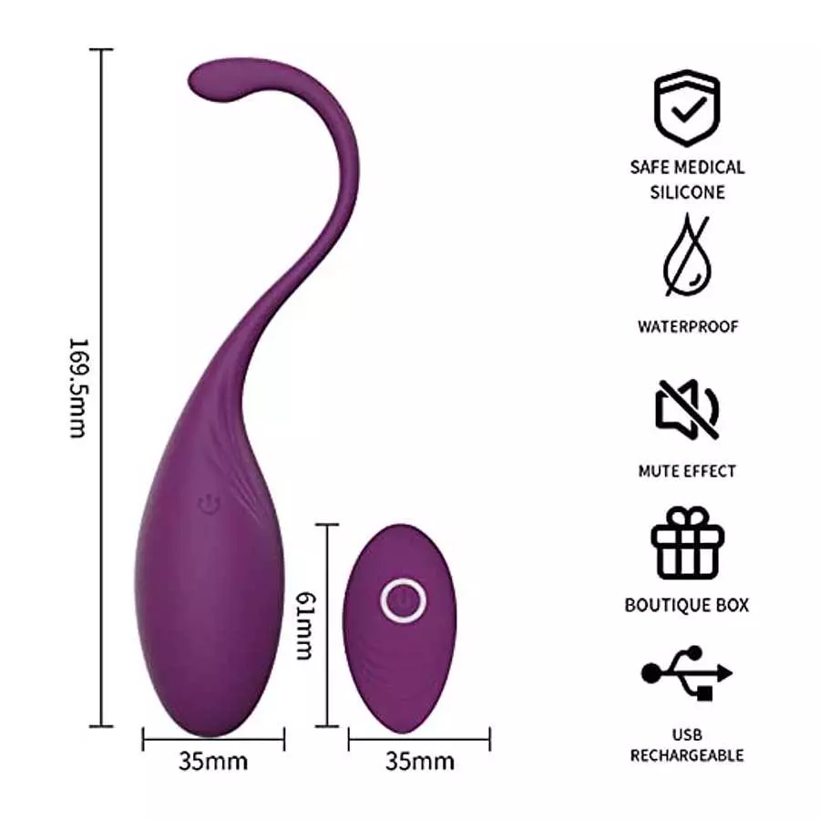 Vibrating Toys with Remote for Woman, Pelvic Floor Train Love Eggs, Clitoral Sex Ball for Vagina Adult Toys