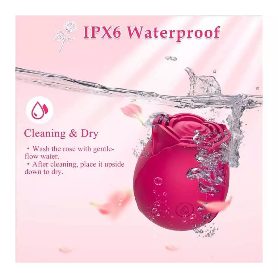 Rose Vibrations for Woman Clitoral Stimulator G Spot Dildo Vibrator with 10 Modes, Rose Adult Sex Toys 13