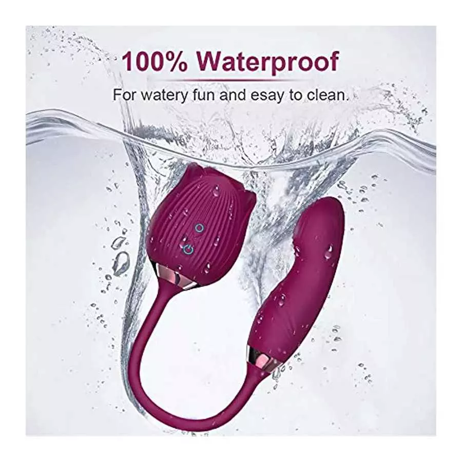 AJEYPMZ Female Massager Powerful Rose Vibrator Adult Sex Toy Female Clitoris Nipple Clit Sucker G Spot Vacuum Stimulator Dildo f