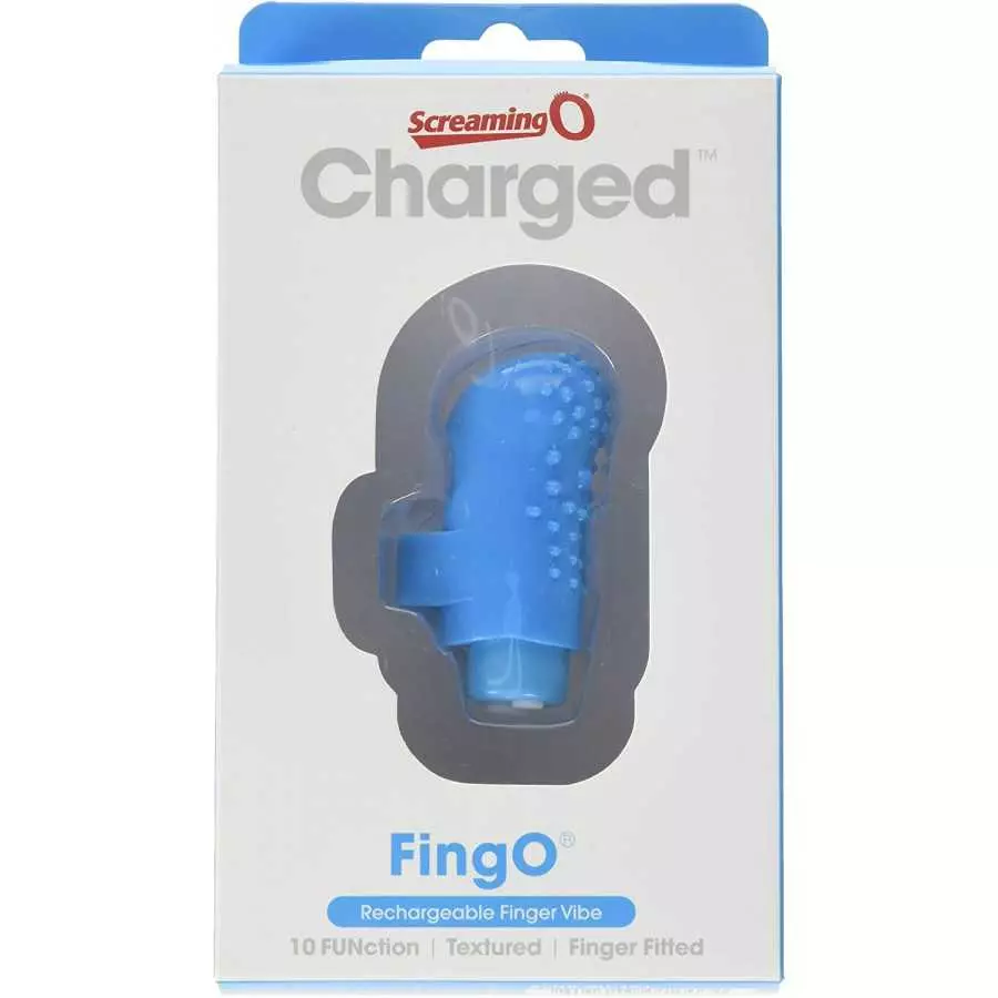 Screaming O Charged Fingo Vooom Mini Vibe, Blue