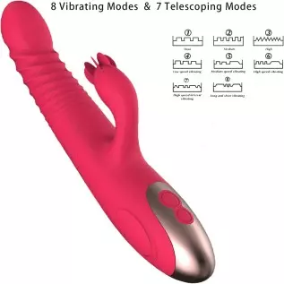 2023 G Spot Rabbit Vibrators for Women, Rechargeable Vibrating Toys Pleasure Adult Sex Toys & Games for Couples Pleasure