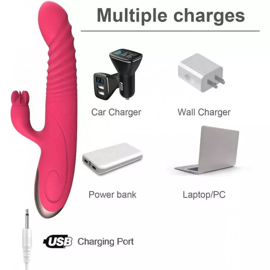 2023 G Spot Rabbit Vibrators for Women, Rechargeable Vibrating Toys Pleasure Adult Sex Toys & Games for Couples Pleasure