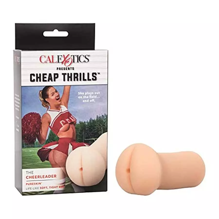 CalExotics Cheap Thrills The Cheerleader - Travel Sized Male Masturbator - Silicone Masturbation Sleeve – 5 Inch Adult Male Sex CalExotics Cheap Thrills The Cheerleader - Travel Sized Male Masturbator - Silicone Masturbation Sleeve – 5 Inch Adult Male Sex