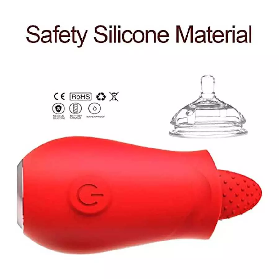 Unique Handheld Toys Ergonomic Back Pleasure Stylish Massager 10 Speeds Cordless Perfect for Woman Muscle Tension Relief Red-1