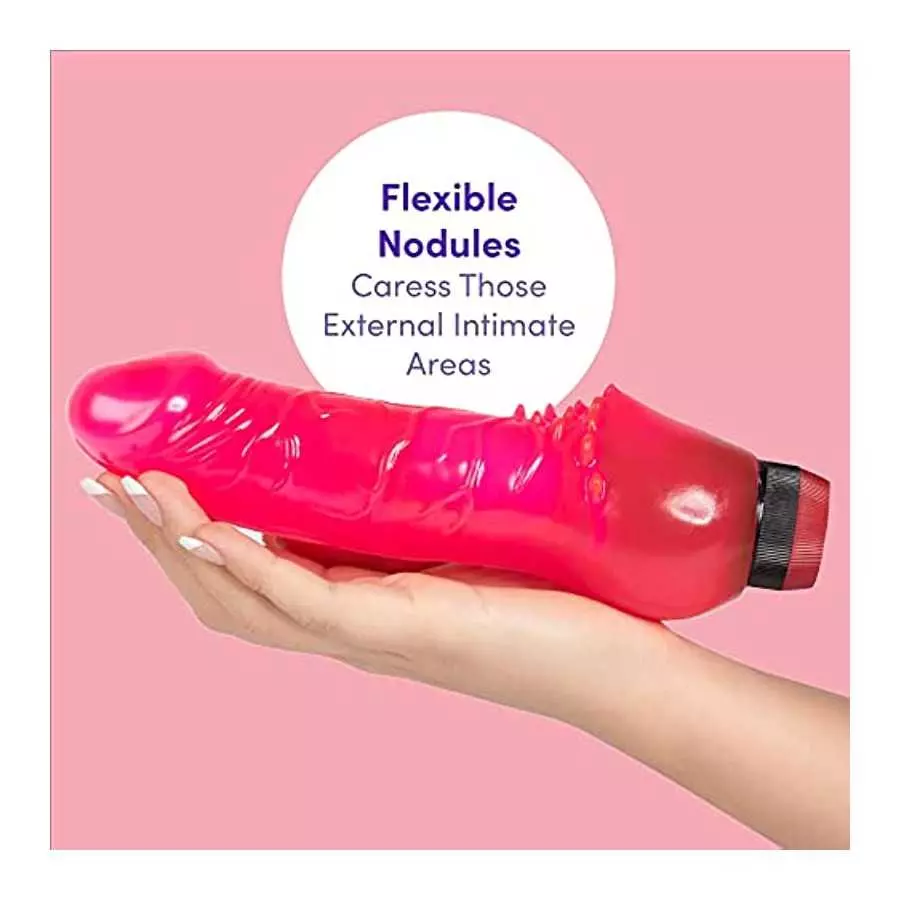 Lovehoney Beginner Vibrating Dildo - 6 Inch Realistic Dildo - Girthy Anal Vibrator with Multispeeds - Pink