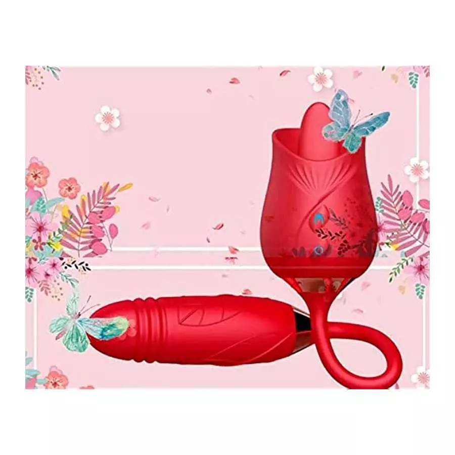 (Red) Waterproof Design Sucking Toys USB Charging Adult Toys Rose Sex Stimulator for Women Powerful Sucking and Licking Lingerie (Red) Waterproof Design Sucking Toys USB Charging Adult Toys Rose Sex Stimulator for Women Powerful Sucking and Licking Lingerie
