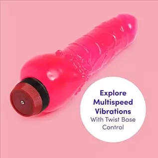 Lovehoney Beginner Vibrating Dildo - 6 Inch Realistic Dildo - Girthy Anal Vibrator with Multispeeds - Pink Lovehoney Beginner Vibrating Dildo - 6 Inch Realistic Dildo - Girthy Anal Vibrator with Multispeeds - Pink