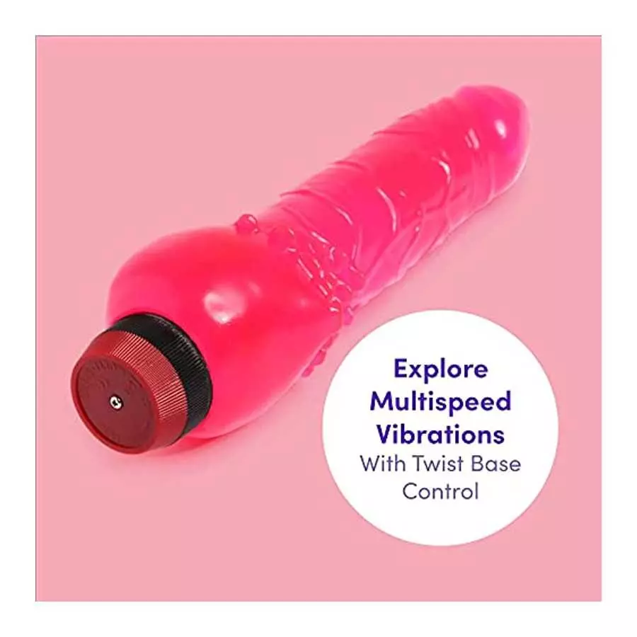 Lovehoney Beginner Vibrating Dildo - 6 Inch Realistic Dildo - Girthy Anal Vibrator with Multispeeds - Pink