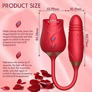 (Red) Waterproof Design Sucking Toys USB Charging Adult Toys Rose Sex Stimulator for Women Powerful Sucking and Licking Lingerie (Red) Waterproof Design Sucking Toys USB Charging Adult Toys Rose Sex Stimulator for Women Powerful Sucking and Licking Lingerie