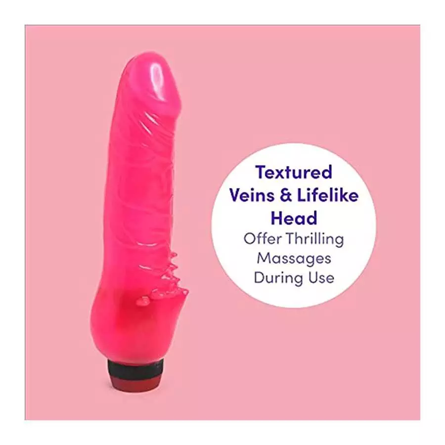 Lovehoney Beginner Vibrating Dildo - 6 Inch Realistic Dildo - Girthy Anal Vibrator with Multispeeds - Pink