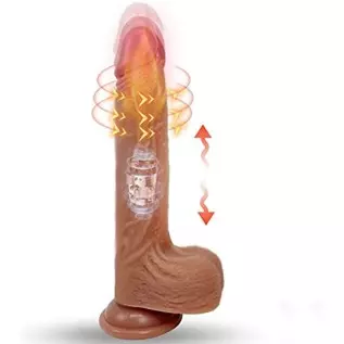 8.7 Inch Realistic Dildo Vibrator for Women, Thrusting Heating 10 Vibrating Modes Silicone Penis Dildo Adult Sensory Toys with S