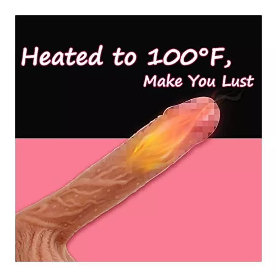 8.7 Inch Realistic Dildo Vibrator for Women, Thrusting Heating 10 Vibrating Modes Silicone Penis Dildo Adult Sensory Toys with S