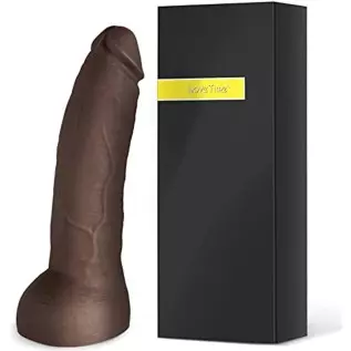 Luvkey 7 inch Realistic Dildo for Thrilling Solo or Couples Play,10 Vibration Modes Waterproof and Rechargeable Sex Toy for Wome