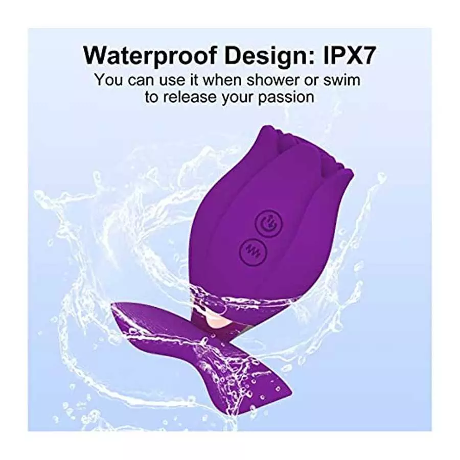 The Rose Toy for Women - Rose Vibrator Rose Lick Sucking Toy Clitorial Suction Toy for Women Rose Vibrant Licker G-spot Massager