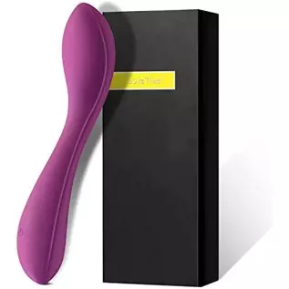 Luvkey Wireless Clitoral Vibrator Stylish Smooth and Powerful,10 Vibration Modes Handheld Electric Rechargeable Waterproof （Purp