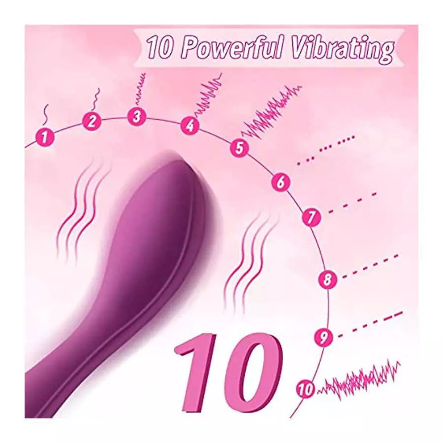 Luvkey Wireless Clitoral Vibrator Stylish Smooth and Powerful,10 Vibration Modes Handheld Electric Rechargeable Waterproof （Purp