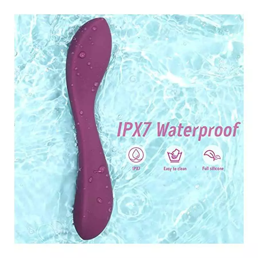 Luvkey Wireless Clitoral Vibrator Stylish Smooth and Powerful,10 Vibration Modes Handheld Electric Rechargeable Waterproof （Purp