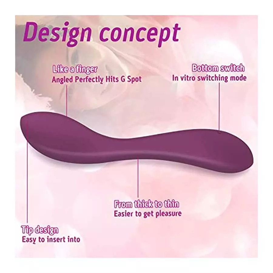 Luvkey Wireless Clitoral Vibrator Stylish Smooth and Powerful,10 Vibration Modes Handheld Electric Rechargeable Waterproof （Purp