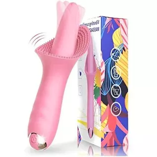 Siciley Clitoral Vibrator with 10 Vibration Modes, Rechargeable Tongue Vibrator Massager for Women Pleasure