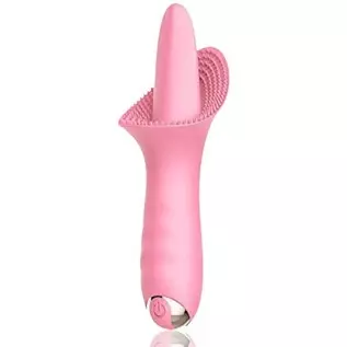 Siciley Clitoral Vibrator with 10 Vibration Modes, Rechargeable Tongue Vibrator Massager for Women Pleasure
