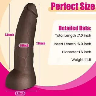 Luvkey 7 inch Realistic Dildo for Thrilling Solo or Couples Play,10 Vibration Modes Waterproof and Rechargeable Sex Toy for Wome Luvkey 7 inch Realistic Dildo for Thrilling Solo or Couples Play,10 Vibration Modes Waterproof and Rechargeable Sex Toy for Wome