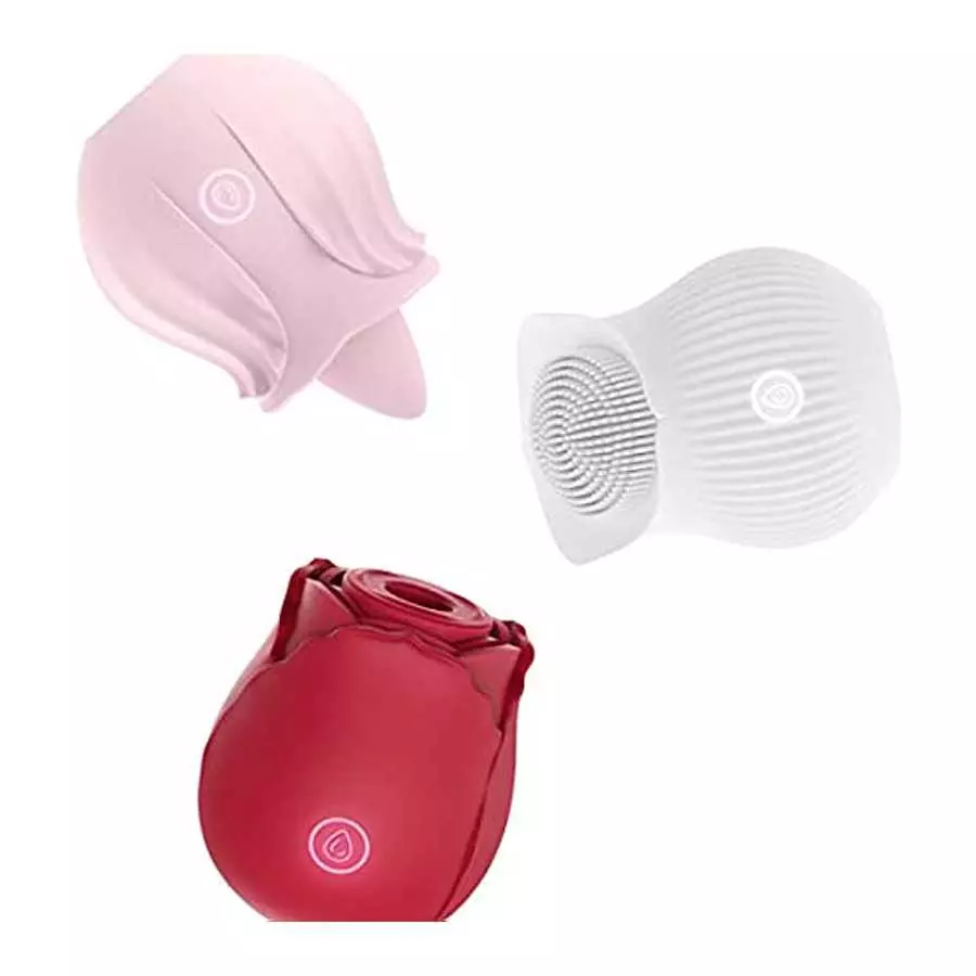 Rose licker Toy for Woman, Vibrating Full Body Licking Tongue Massager