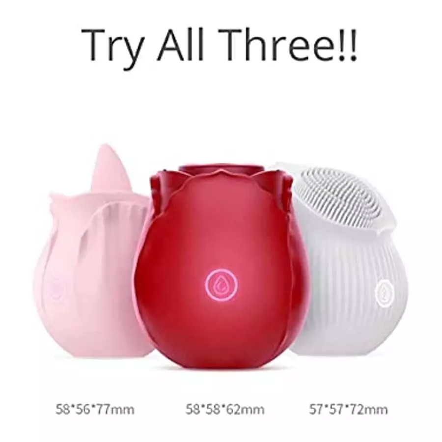 Rose licker Toy for Woman, Vibrating Full Body Licking Tongue Massager