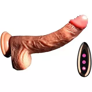 Thrusting Black Realistic Dildo Sex Toy for Women with 8 Vibrating Modes for G Spot Clitoral Anal Stimulation, Silicone Dildo Vi