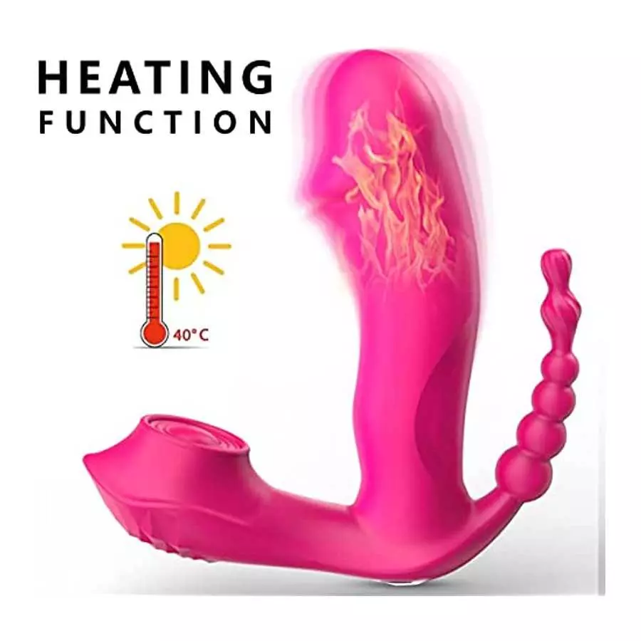 G Spot Clitoral Anal Vibrator Sex Toy with 7 Vibration Modes Waterproof Rechargeable Rose Toy Adult Toy for Women