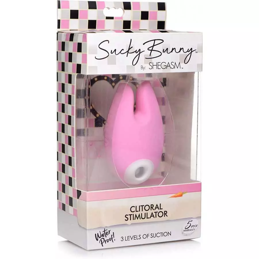 Sucky Bunny Silicone Clitoral Stimulator - Pink