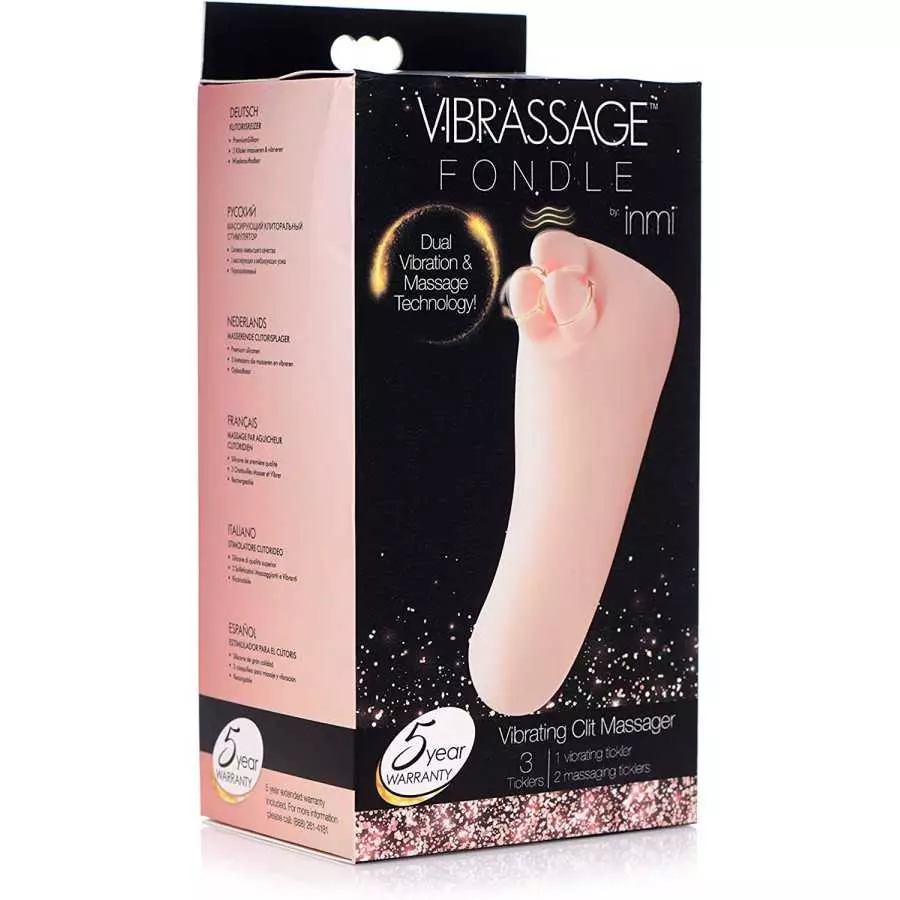 Inmi Vibra-Massage Fondle Silicone Vibrating Clit Massager