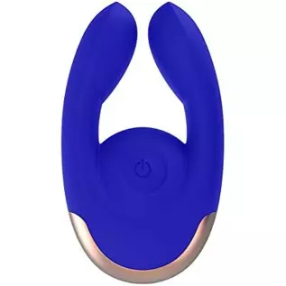 Shots Toys Elegance Dual Motor Clitoral Stimulator Fancy, Blue