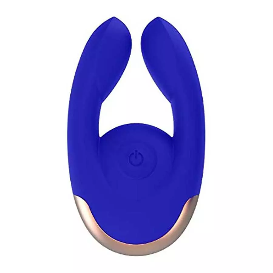 Shots Toys Elegance Dual Motor Clitoral Stimulator Fancy, Blue