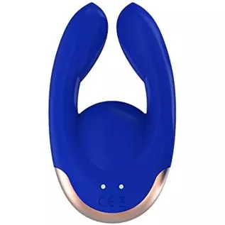 Shots Toys Elegance Dual Motor Clitoral Stimulator Fancy, Blue