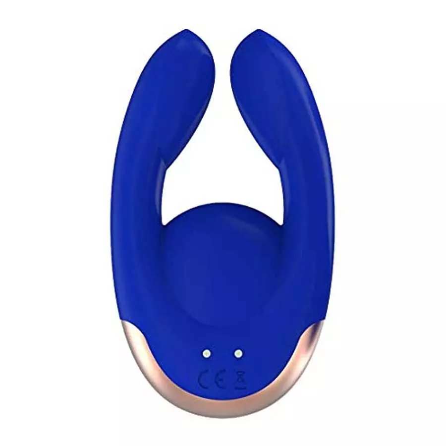 Shots Toys Elegance Dual Motor Clitoral Stimulator Fancy, Blue