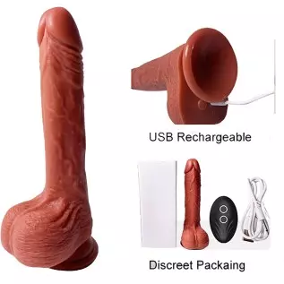 Realistic Dildo Vibrator for Women Powerful Vibrating Dildo Sex Toy Thrusting Dildo Vibrator with 1 Thrust Modes and 3 Vibrate M Realistic Dildo Vibrator for Women Powerful Vibrating Dildo Sex Toy Thrusting Dildo Vibrator with 1 Thrust Modes and 3 Vibrate M