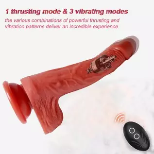 Realistic Dildo Vibrator for Women Powerful Vibrating Dildo Sex Toy Thrusting Dildo Vibrator with 1 Thrust Modes and 3 Vibrate M Realistic Dildo Vibrator for Women Powerful Vibrating Dildo Sex Toy Thrusting Dildo Vibrator with 1 Thrust Modes and 3 Vibrate M