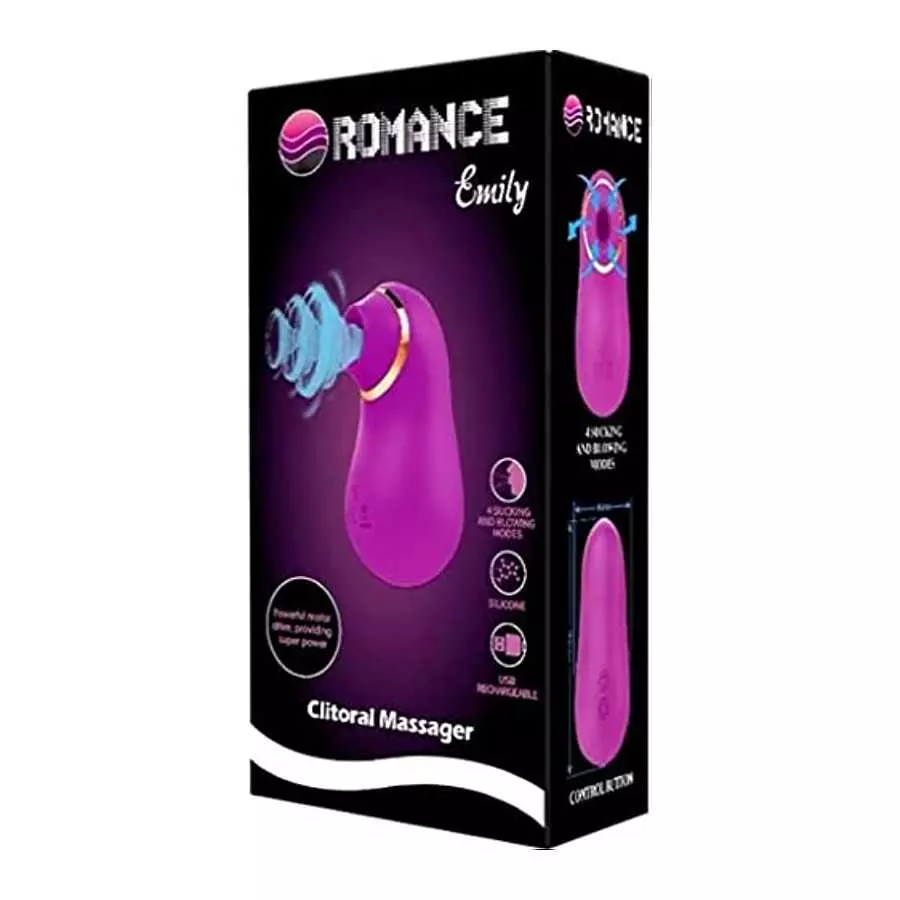 Pretty Love Romance Emily Sucking Clitoral Massager - Fuchsia