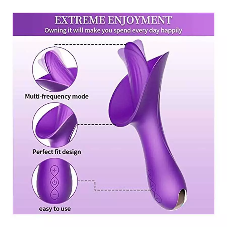 Rose Toys for Women, Clitoral Nipple Stimulator - G-Spot Vibrator with 10 Sucking Modes, Vibrating Personal Massager Rose Vibrat